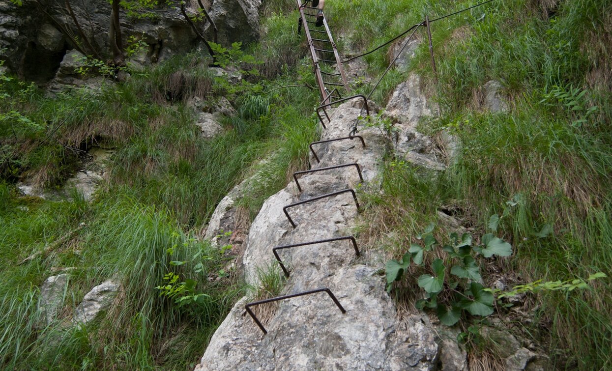 Il tratto di via ferrata nei pressi di Santa Barbara | © Archivio APT Garda Trentino, Garda Trentino 