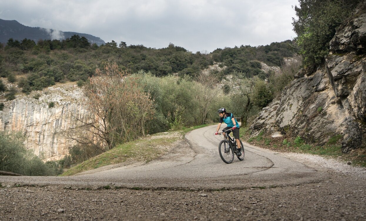 The final stretch of the tour: in the backgroung the crag Policromuro | © Archivio Garda Trentino (ph. Marco Giacomello), Garda Trentino 