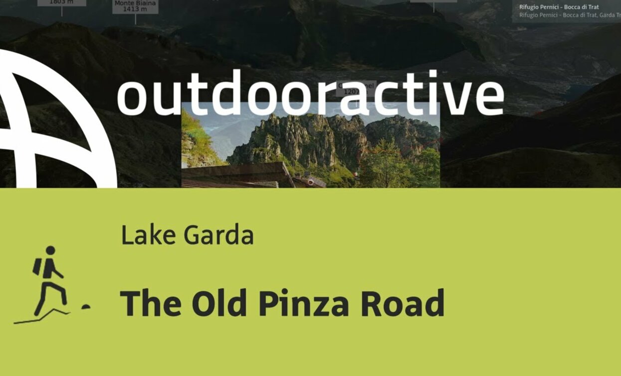 mountain hike at Lake Garda: The Old Pinza Road | © Outdooractive – Flyover Videos