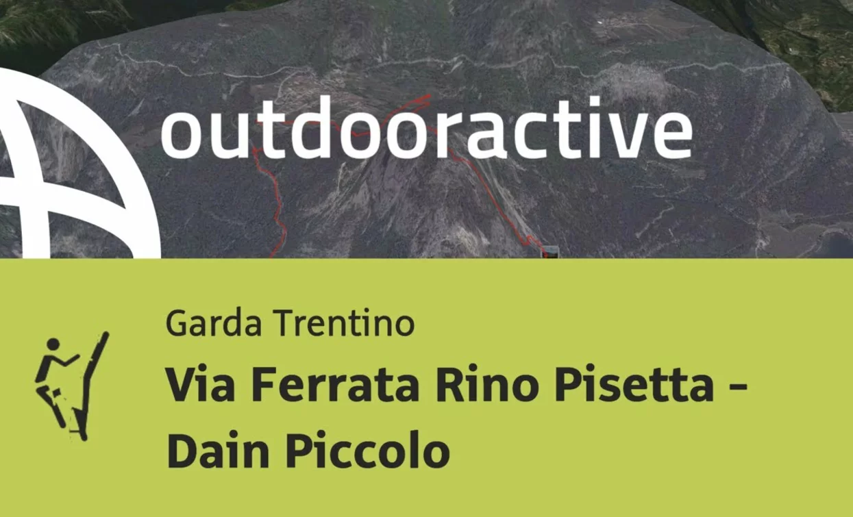 via ferrata at Lake Garda: Via Ferrata Rino Pisetta - Dain Piccolo | © Outdooractive – Flyover Videos