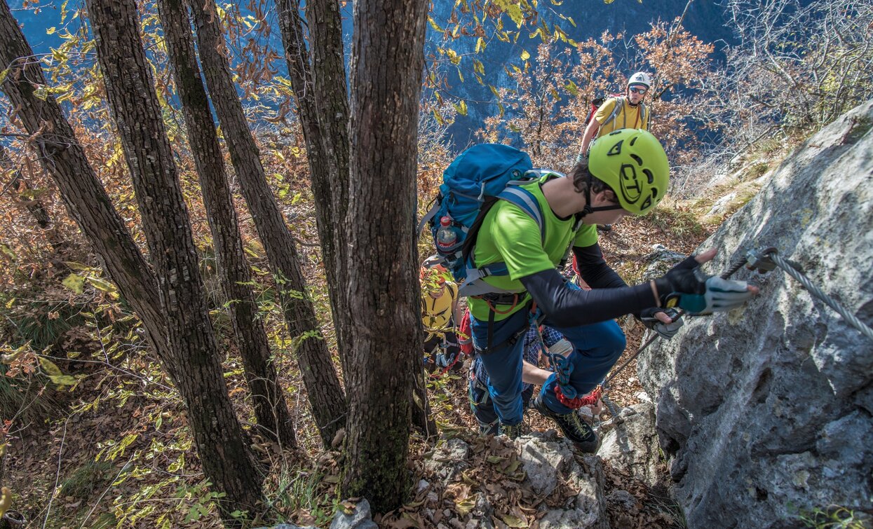 Along the via ferrata to Cima Rocca | © G.P. Calzà, Garda Trentino 