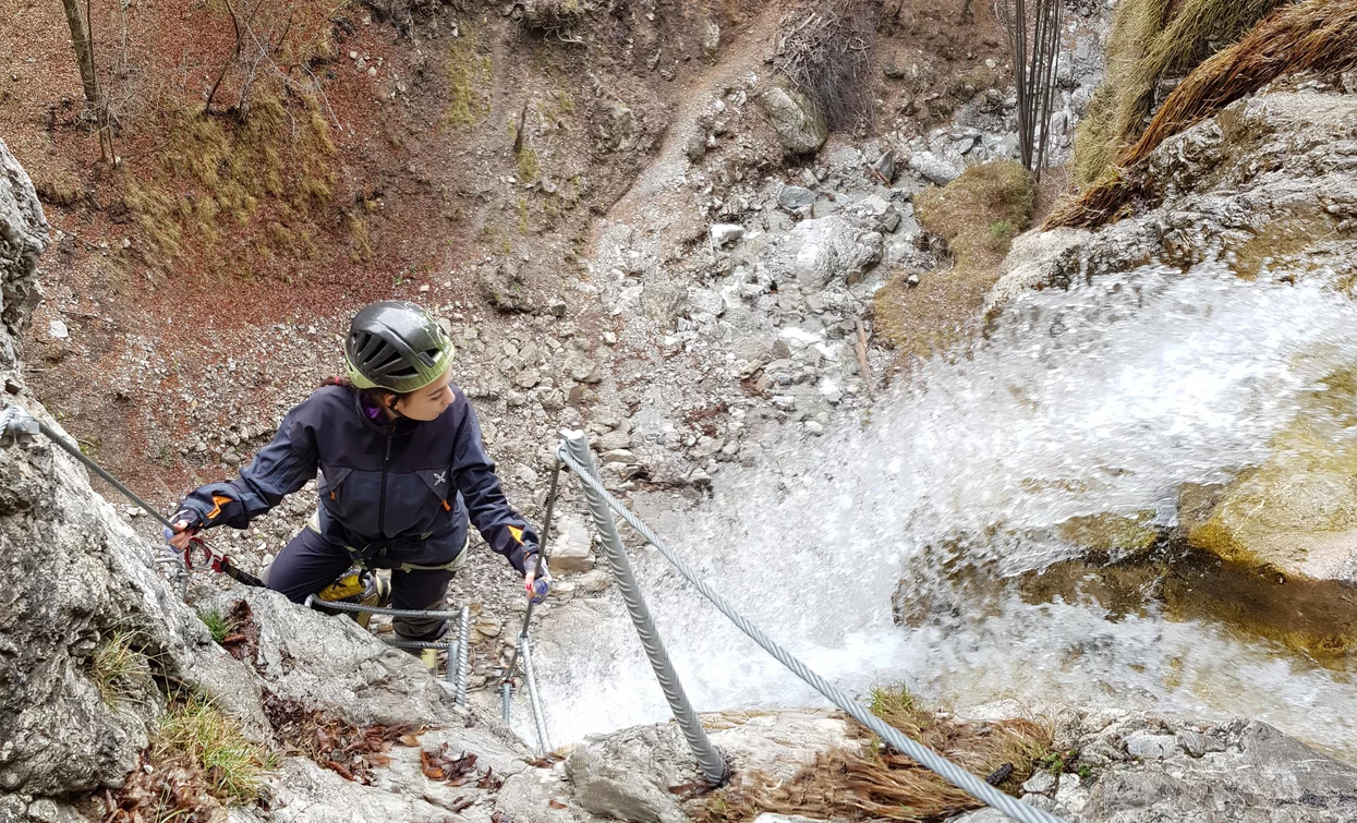 Sulla via ferrata "Rio Ruzza" | © A. Seneci, Garda Trentino 