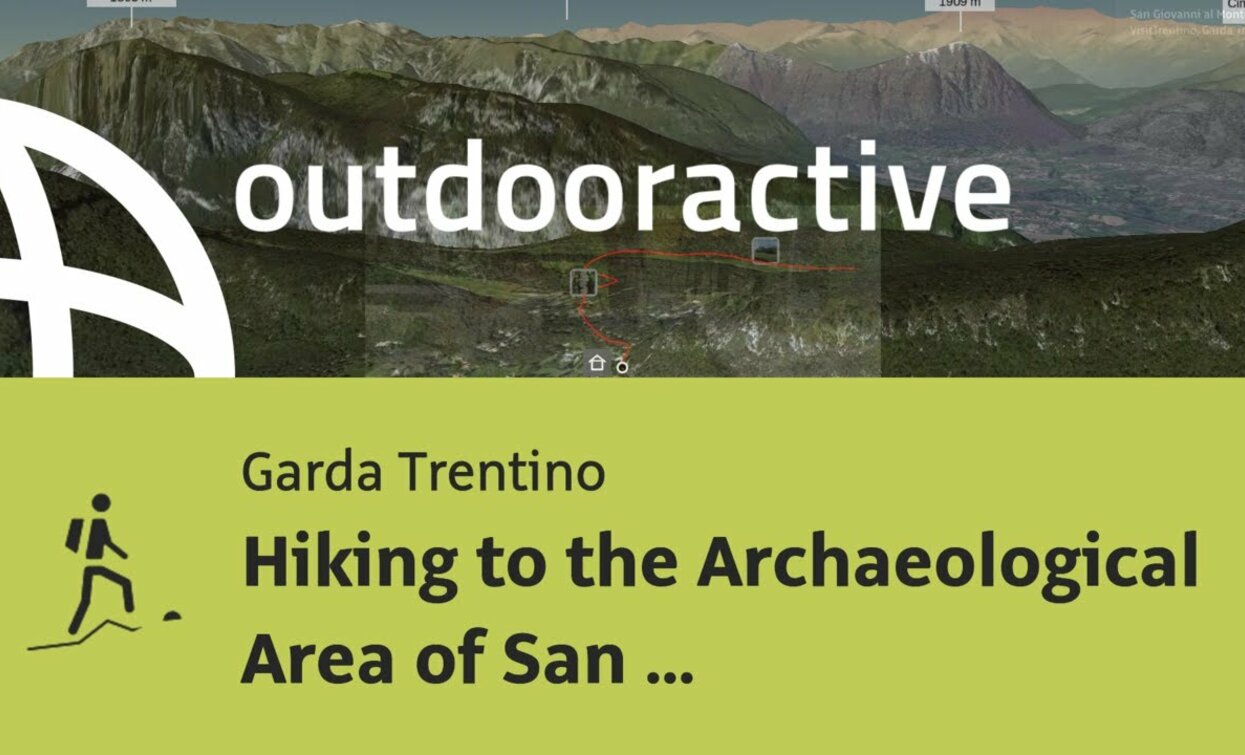 mountain hike at Lake Garda: Hiking to the Archaeological Area of San Martino Lundo/Lomaso | © Outdooractive – Flyover Videos